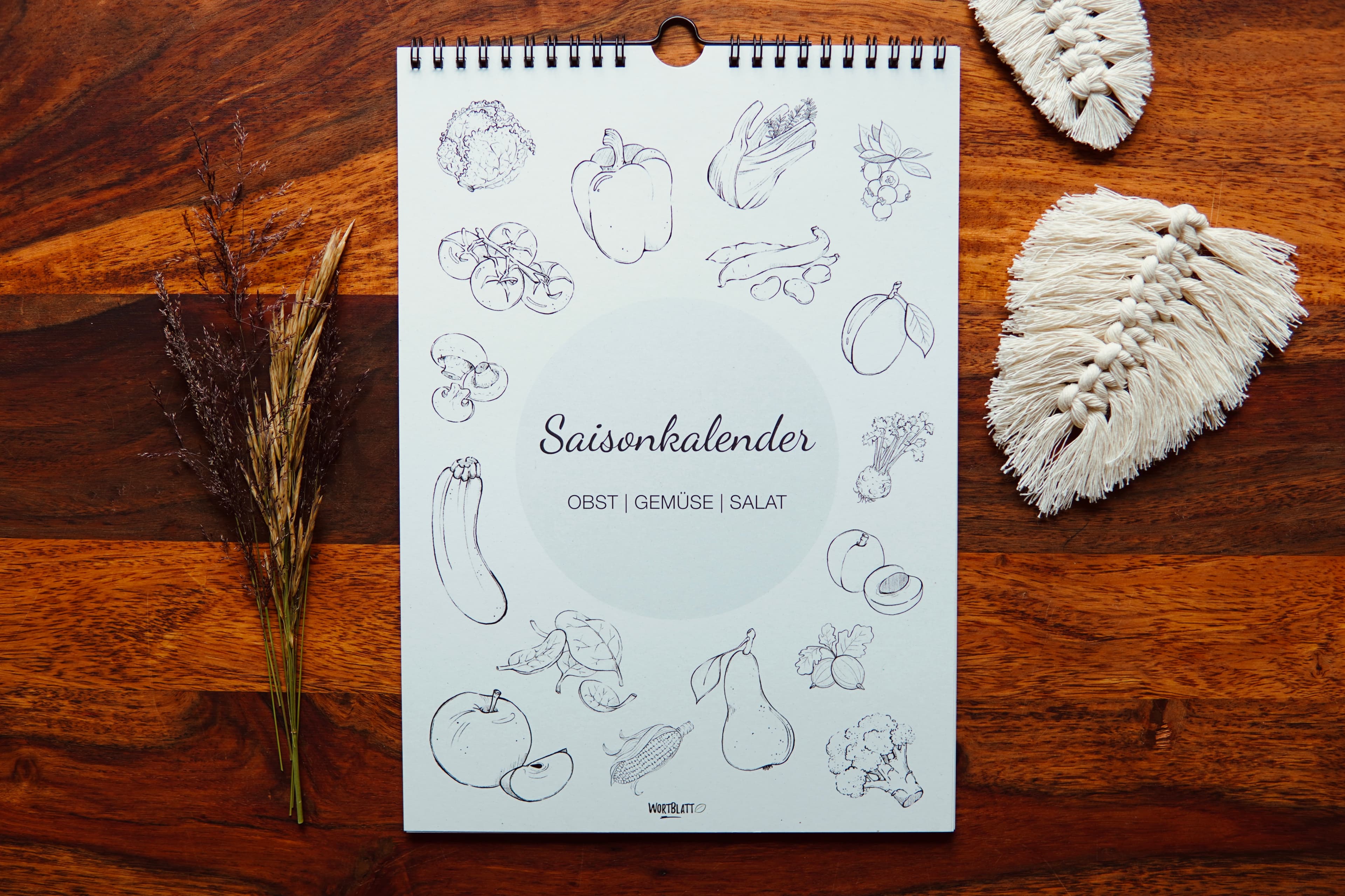 Deckblatt desSaisonkalender